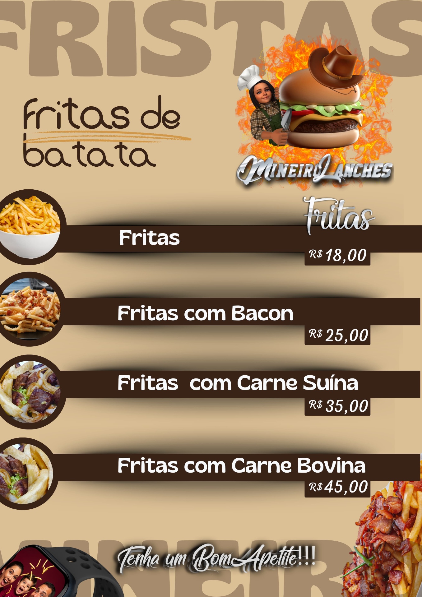 Fritas de Batata
